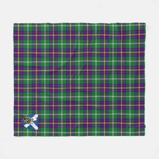 Scotts Inglis Tartan Pset Fleece Deken (Voorkant (Horizontaal))