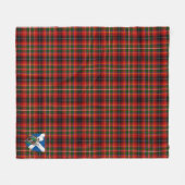 Scotts Innes of Moray Tartan Pset Fleece Deken (Voorkant (Horizontaal))