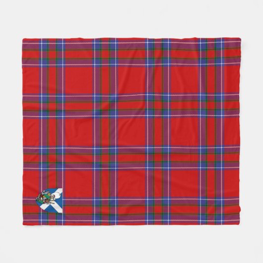 Scotts Inverness District Tartan Pset Fleece Deken (Voorkant (Horizontaal))