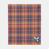 Scotts Jacobite Tartan Pset Fleece Deken (Voorkant)