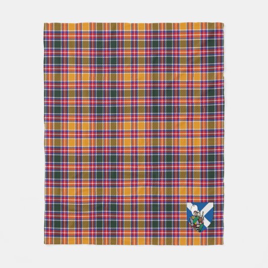 Scotts Jacobite Tartan Pset Fleece Deken (Voorkant)