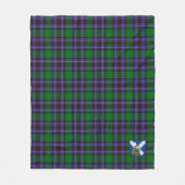 Scotts Jager van Peeblesshire Tartan Plaid Fleece Deken (Voorkant)