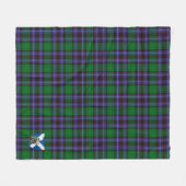 Scotts Jager van Peeblesshire Tartan Plaid Fleece Deken (Voorkant (Horizontaal))