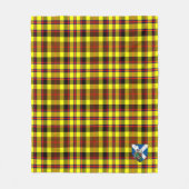 Scotts Jardine Yellow Tartan Pset Fleece Deken (Voorkant)