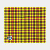 Scotts Jardine Yellow Tartan Pset Fleece Deken (Voorkant (Horizontaal))