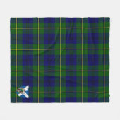 Scotts Johnston Modern Tartan Plaid Fleece Deken (Voorkant (Horizontaal))