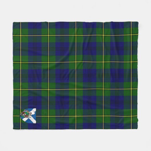 Scotts Johnston Modern Tartan Plaid Fleece Deken (Voorkant (Horizontaal))