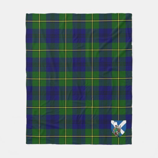 Scotts Johnston Modern Tartan Plaid Fleece Deken (Voorkant)