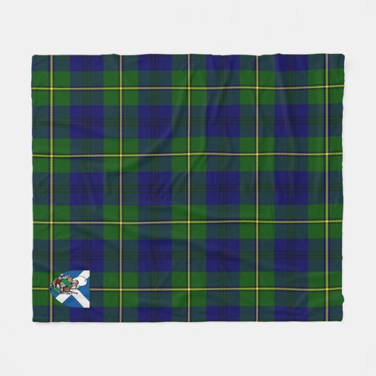 Scotts Johnston Modern Tartan Plaid Fleece Deken (Voorkant (Horizontaal))