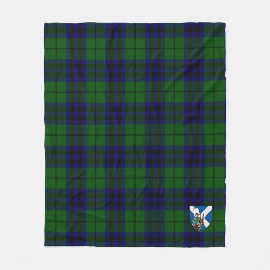 Scotts Keith Modern Tartan Pset Fleece Deken (Voorkant)