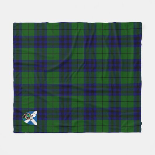 Scotts Keith Modern Tartan Pset Fleece Deken (Voorkant (Horizontaal))