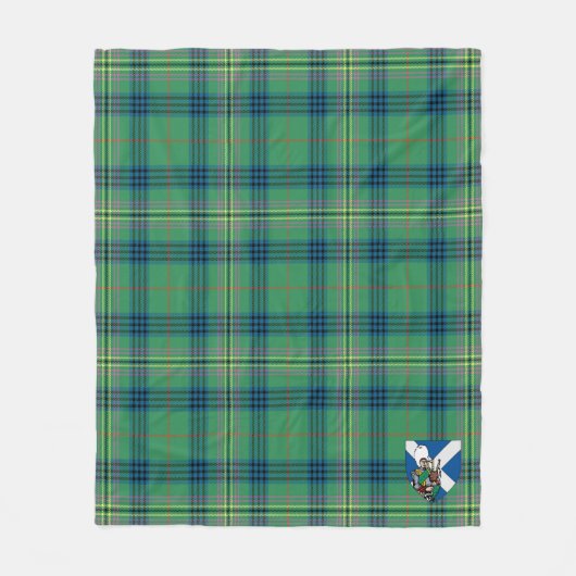 Scotts Kennedy Ancient Tartan Pset Fleece Deken (Voorkant)