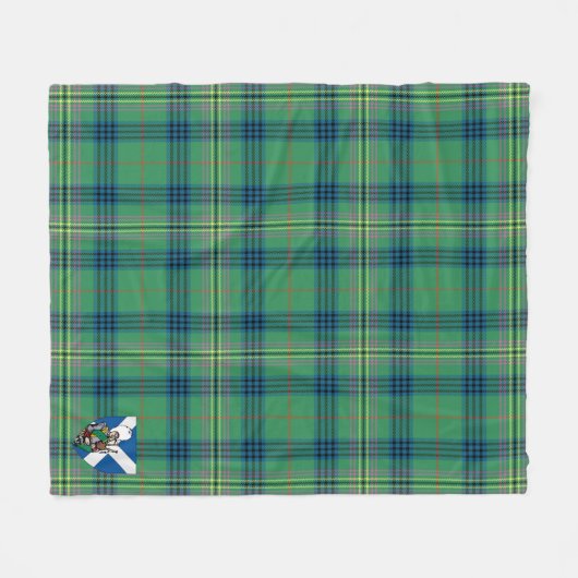Scotts Kennedy Ancient Tartan Pset Fleece Deken (Voorkant (Horizontaal))
