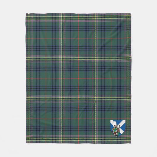 Scotts Kennedy Modern Tartan Pset Fleece Deken (Voorkant)