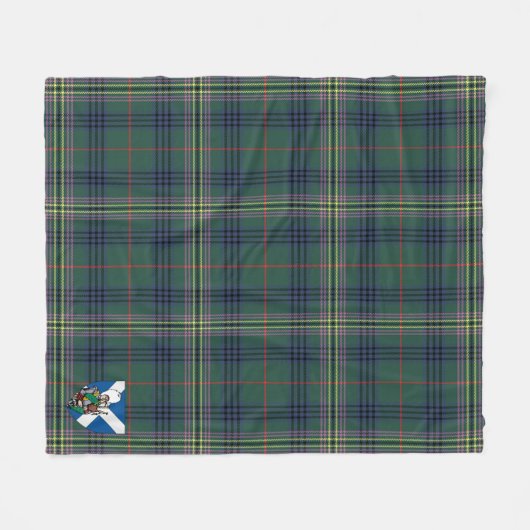 Scotts Kennedy Modern Tartan Pset Fleece Deken (Voorkant (Horizontaal))