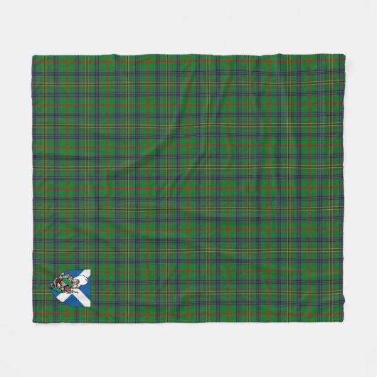 Scotts Kennedy Tartan Pset Fleece Deken (Voorkant (Horizontaal))