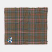 Scotts Kennedy Weathered Tartan Pset Fleece Deken (Voorkant (Horizontaal))