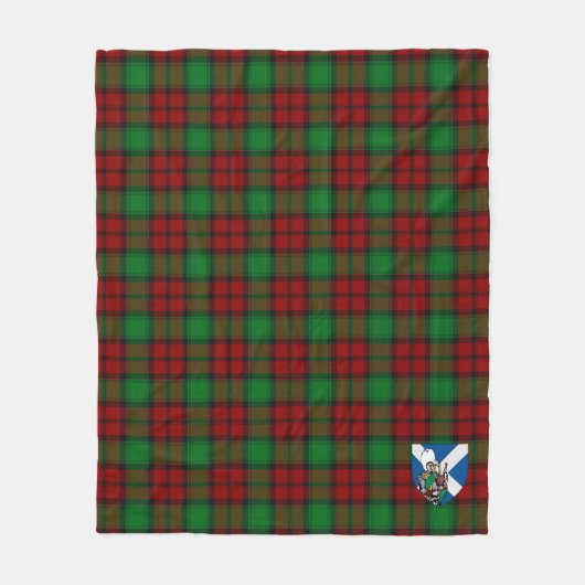 Scotts Kerr Tartan Pset Fleece Deken (Voorkant)