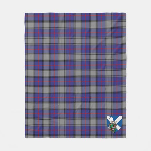 Scotts Kinnaird Tartan Pset Fleece Deken (Voorkant)
