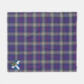 Scotts Kinnaird Tartan Pset Fleece Deken (Voorkant (Horizontaal))