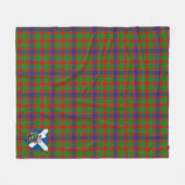 Scotts Kinninmont Tartan Pset Fleece Deken (Voorkant (Horizontaal))
