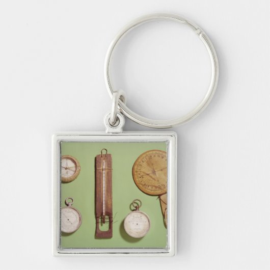 Scott's kompas, thermometer, zonnewijzer, sleutelhanger (Voorkant)