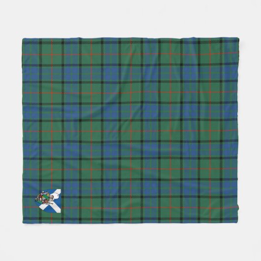 Scotts Lauder Tartan Plaid Fleece Deken (Voorkant (Horizontaal))