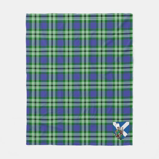 Scotts Learning March Tartan Pset Fleece Deken (Voorkant)