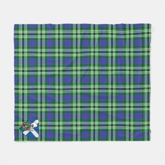 Scotts Learning March Tartan Pset Fleece Deken (Voorkant (Horizontaal))