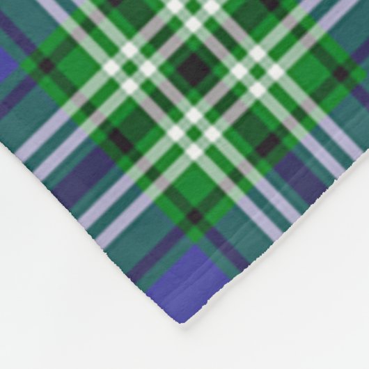 Scotts Learning March Tartan Pset Fleece Deken (Hoek)