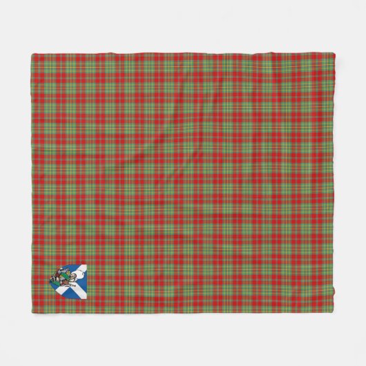 Scotts leask Modern Tartan Pset Fleece Deken (Voorkant (Horizontaal))