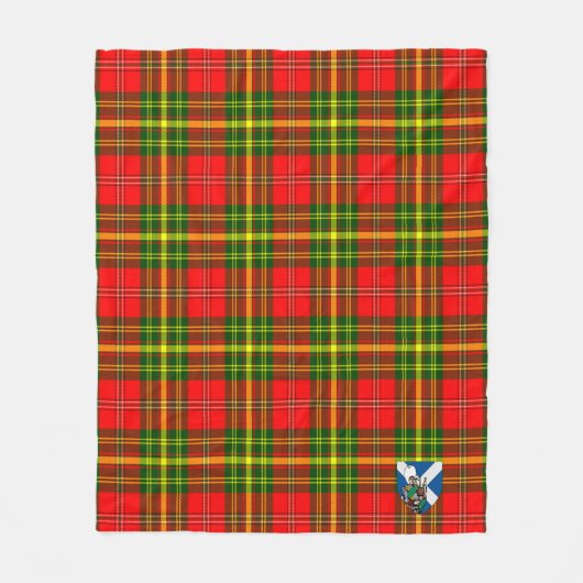 Scotts Leask Tartan Pset Fleece Deken (Voorkant)