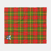 Scotts Leask Tartan Pset Fleece Deken (Voorkant (Horizontaal))