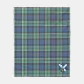 Scotts Leslie Hunting Ancient Tartan Pset Fleece Deken (Voorkant)