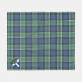 Scotts Leslie Hunting Ancient Tartan Pset Fleece Deken (Voorkant (Horizontaal))