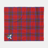 Scotts Leslie Moderne Schotse Plaid Ruit Fleece Deken (Voorkant (Horizontaal))