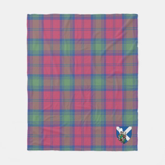 Scotts Lindsay Ancient Tartan Pset Fleece Deken (Voorkant)