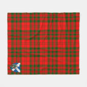 Scotts Livingstone Modern Tartan Pset Fleece Deken (Voorkant (Horizontaal))