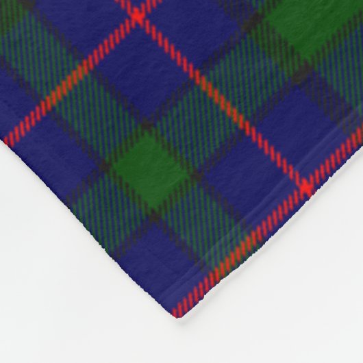 Scotts Lockhart Modern Tartan Pset Fleece Deken (Hoek)