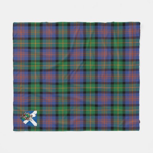 Scotts Logan Ancient Tartan Pset Fleece Deken (Voorkant (Horizontaal))