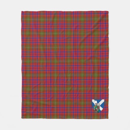Scotts Lumsden Tartan Pset Fleece Deken (Voorkant)