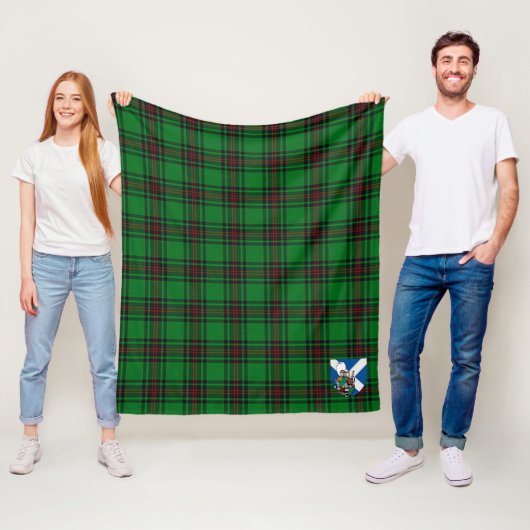 Scotts Lundin Tartan Schotse ruit Fleece Deken (In situ)