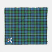 Scotts Lyon Hunting Tartan Pset Fleece Deken (Voorkant (Horizontaal))
