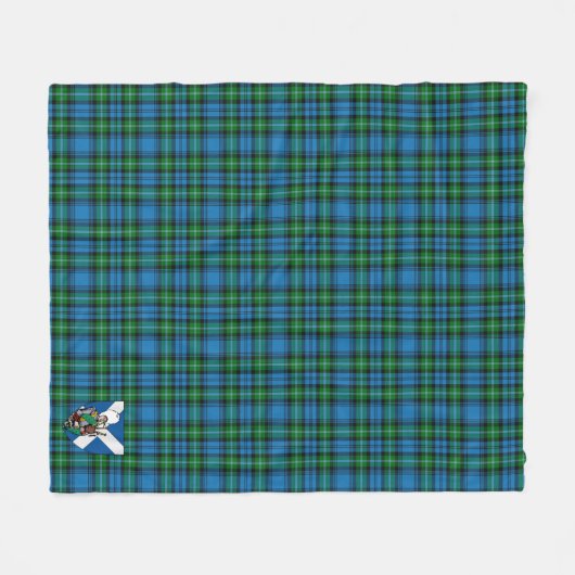 Scotts Lyon Tartan Pset Fleece Deken (Voorkant (Horizontaal))