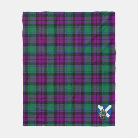 Scotts MacArthur Milton Tartan Pset Fleece Deken (Voorkant)