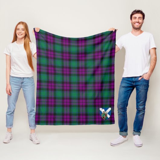 Scotts MacArthur Milton Tartan Schotse ruit Fleece Deken (In situ)