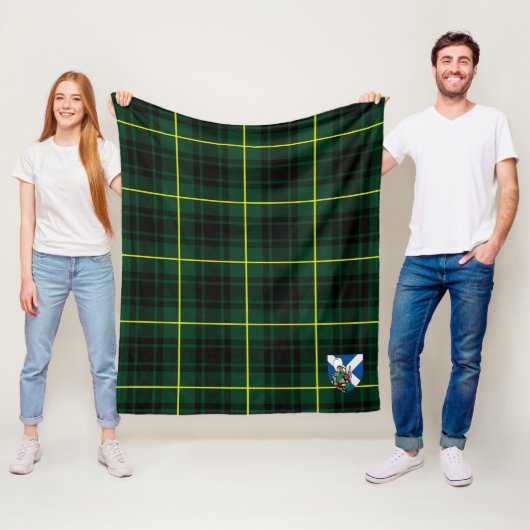 Scotts MacArthur Modern Schotse Ruitdessin Fleece Deken (In situ)