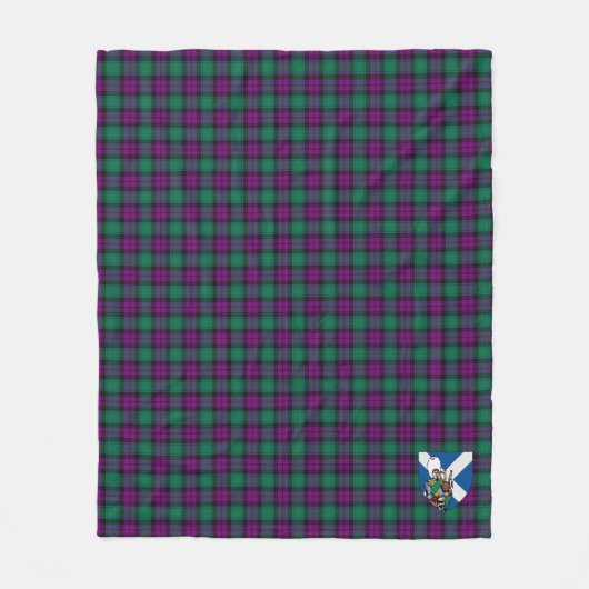 Scotts MacArthur of Milton Tartan Pset Fleece Deken (Voorkant)