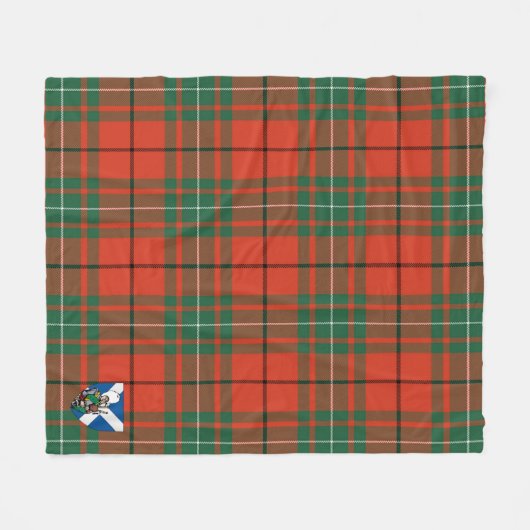 Scotts MacAulay Ancient Tartan Pset Fleece Deken (Voorkant (Horizontaal))