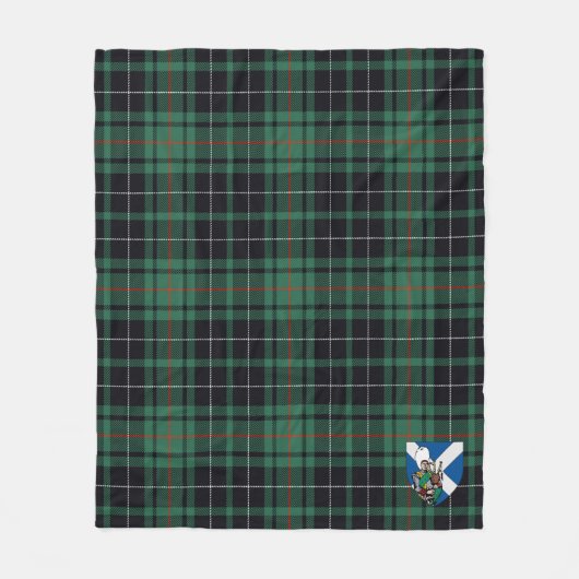 Scotts MacAulay Hunting Ancient Tartan Pset Fleece Deken (Voorkant)